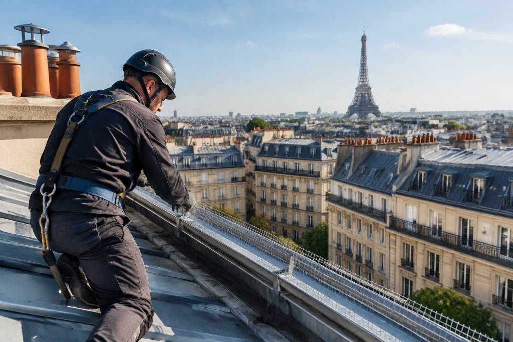 Dépigeonnage à Paris : protéger durablement les façades et les toitures